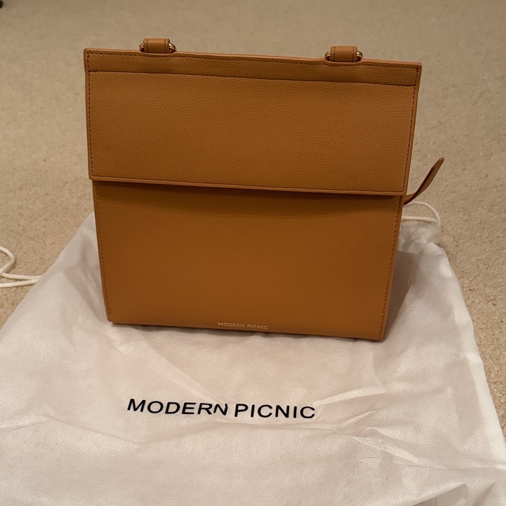 Modern Picnic Tan Lunch Bag